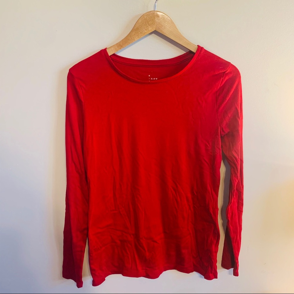 A New Day red long sleeve tee, size L